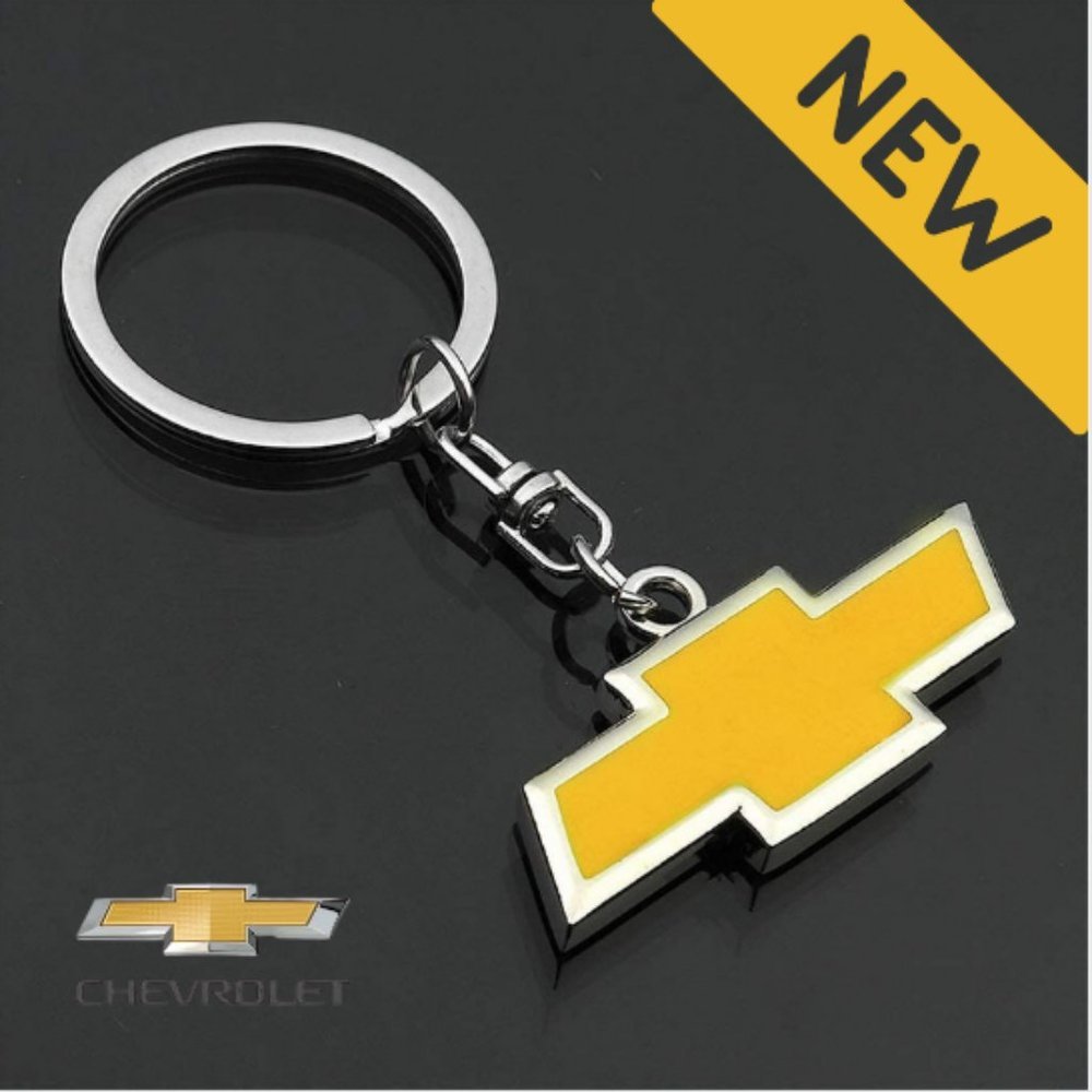 "NEW" CHEVROLET logo  3D Chrome/Metal Keychain
